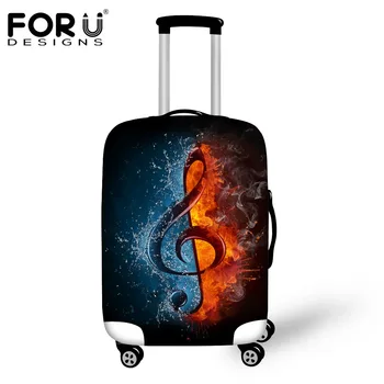 

FORUDESIGNS Men Spandex Travel Accessories Fashion Luggage Protective Cover for 18/20/22/24/26/28/30 Inch Suitcase Rain Cover