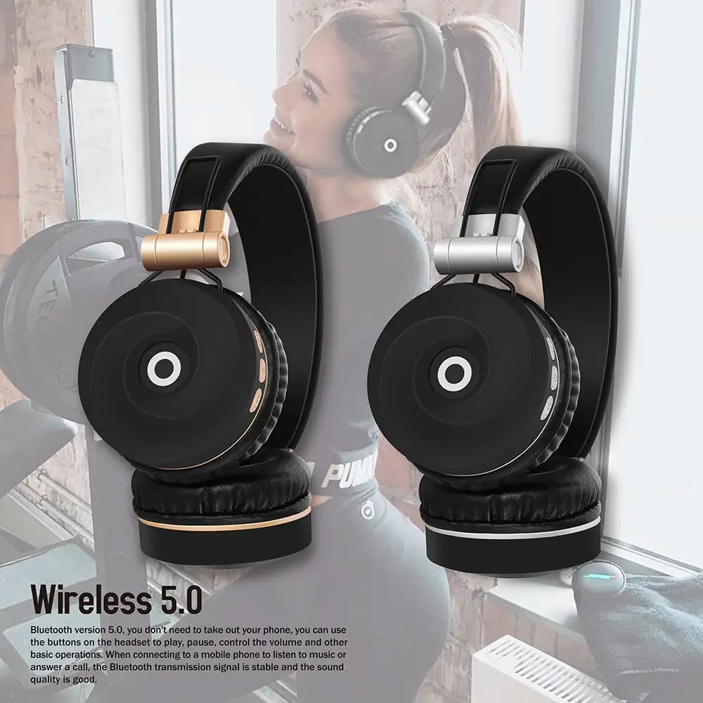 BEESCLOVER Bluetooth 5 0 гарнитура Складные стерео игровые наушники для IPad мобильный