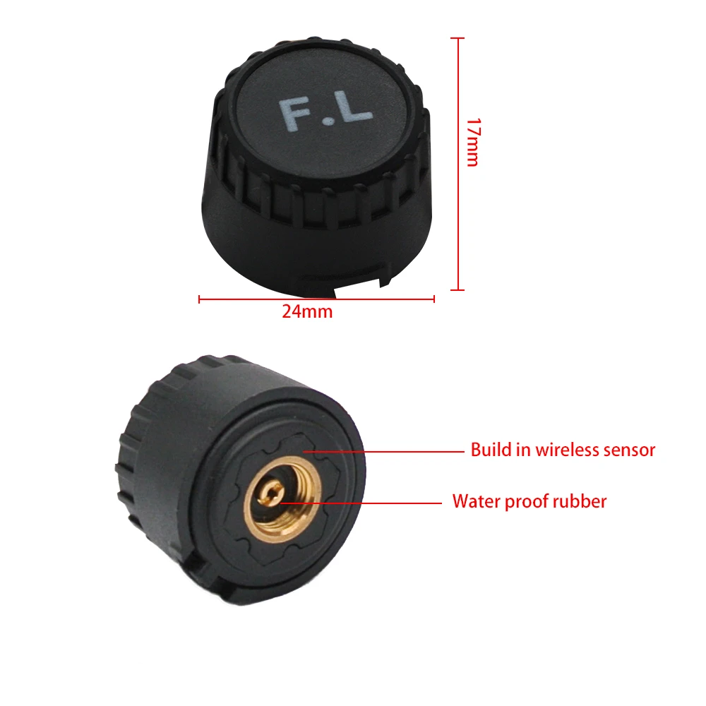 Универсальная автомобильная система оповещения системы безопасности TPMS на