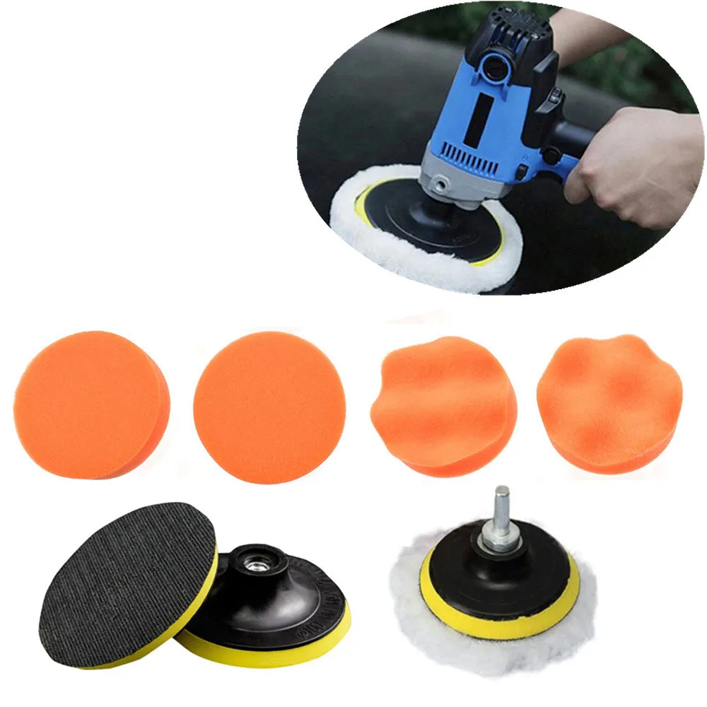 7Pcs Sponges Waves Plate Compound Car Polishing Tools Car Polisher