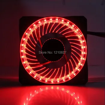 

50PCS Lot Eclipse 12V Red LED 32 Light 120mm x 25mm Cooling Cooler Fan For PC Computer Case