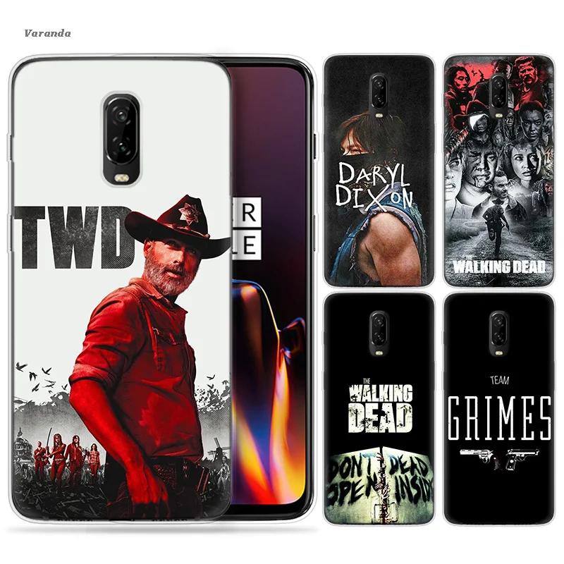

The Walking Dead TWD Print Vintage Case Shell for Oneplus 7 5G 6 6T Pro Coque Soft Rubber Case Cover Accessory Fundas Capa