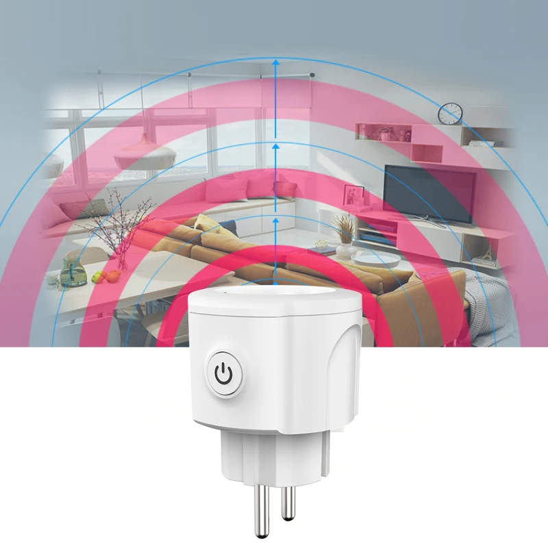 Приложение, умный пульт дистанционного управления, Функция синхронизации, голосовое управление, штепсельная вилка европейского стандарта, тип E, для Amazon Alexa, Google Home, Wifi, умная розетка