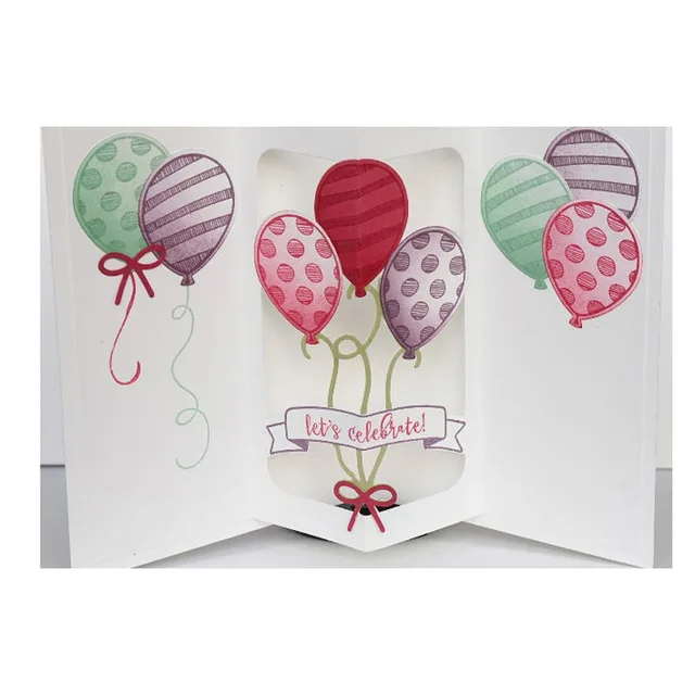 

Balloon Banner Design Frame Metal Cutting Dies Scrapbooking album Emboss paper Craft Die cut Card make Stencil die Template