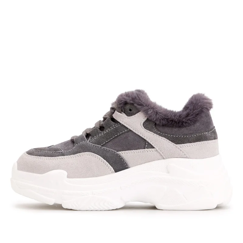 Zapatos de mujer Повседневная обувь на платформе Женские брендовые теплые кроссовки из