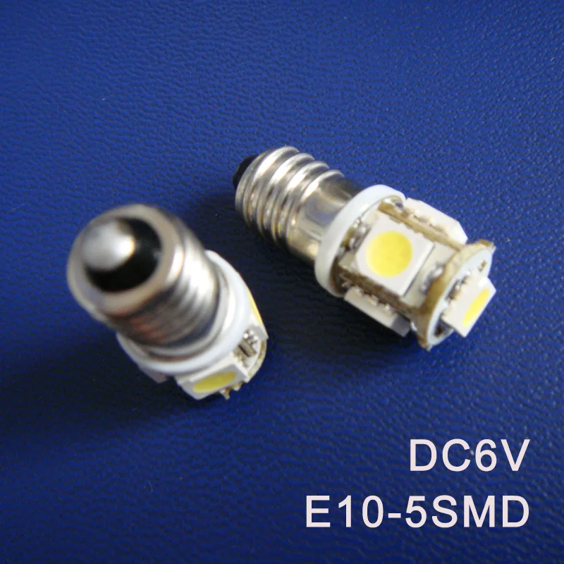 Высокое качество d6.3v 6 В E10 LED Лампочки, Предупреждение сигнала, пилот Лампы для мотоциклов, Световые индикаторы, инструмент Лампы для