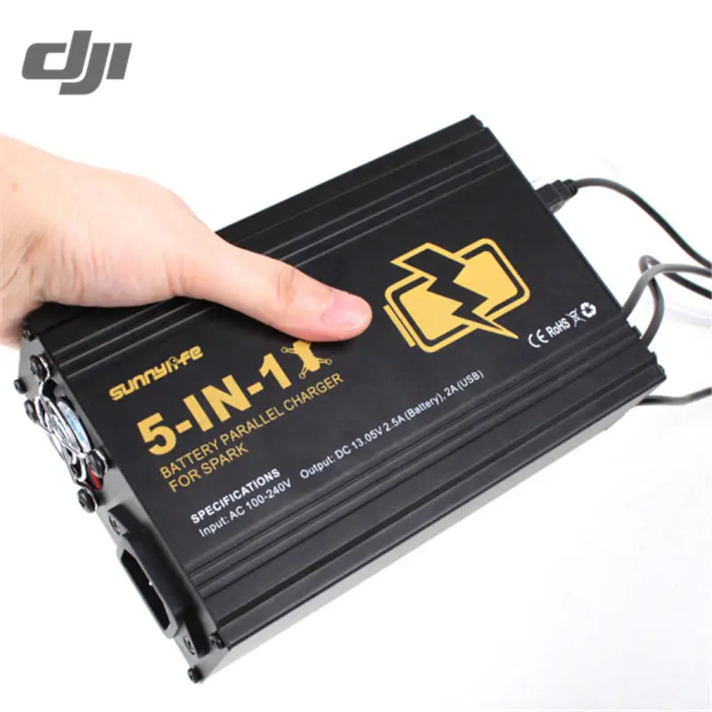 

DJI Spark FPV RC Drone 5 in 1 Multi Intelligent Parallel Charger Battery Remote Control Transmitter Dual USB Charger