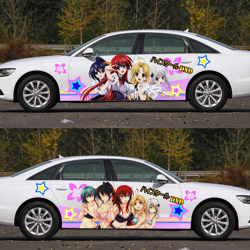 Diy Japanese Anime Sticker Highschool Dxd Cute Girls Car Body Stickers Racing Drifting Acgn Decals Itasha G Festa Cartoon Show Stickers Racing Car Body Stickerracing Stickers Aliexpress