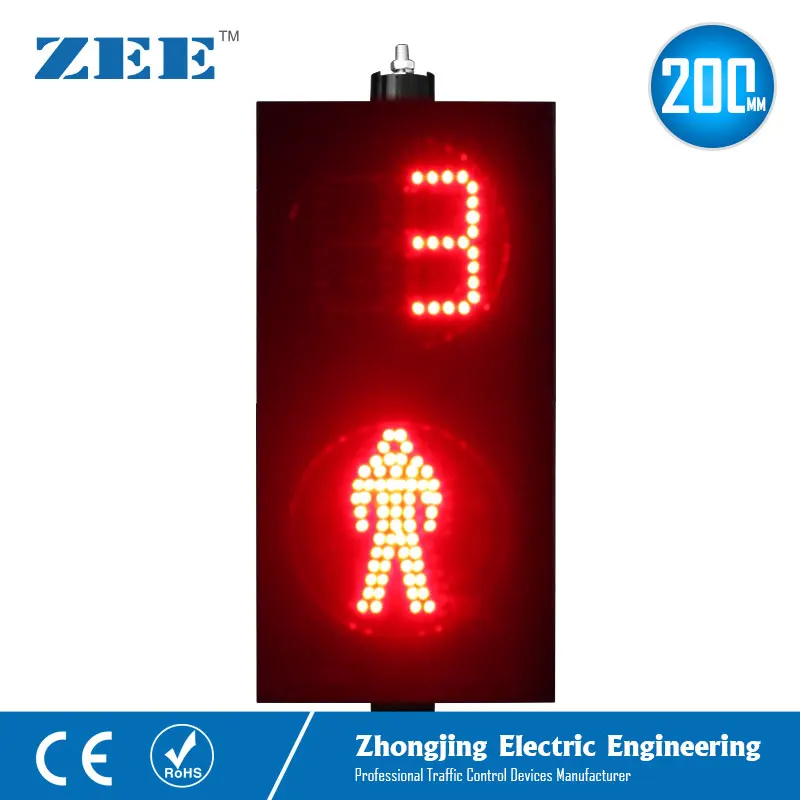 8 inches 200mm LED Traffic Light LED Pedestrian Traffic Signal Light Red Man Green Man with Counter down timmer