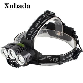 

Headlight headlamp CREE XML 5 LED T6 Head Lamp Flashlight light with 18650 battery AC/DC charger 30W