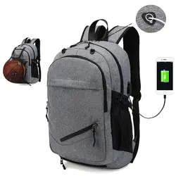 Школьный рюкзак для подростков, рюкзаки для мальчиков, студенческий мужской ноутбук 15,6 дюймов, водонепроницаемая usb-зарядка, сумка-рюкзак