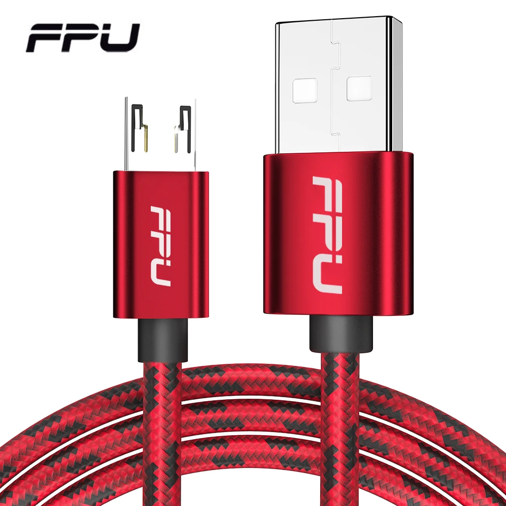 FPU Нейлон Micro USB кабель 2.4A Быстрая Зарядка Кабель Microusb для samsung Xiaomi Android мобильный телефон данных зарядное устройство провод шнур 1 м 2 м