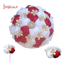 Высокое качество свадебное оформление в стиле tiffany blue свадебный набор букетов для запястья руки цветы для невесты и подружек невесты; цветок на запястье Свадебный букет 2577-T