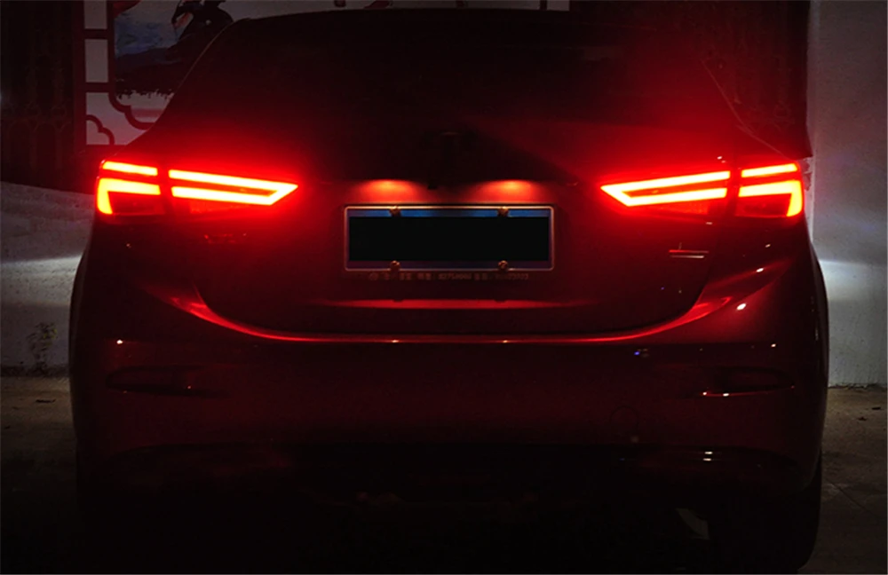 Автомобильная проблесковая 1 пара для Mazda3 Axela 2014 2015 2016 2017 хвост светильник s Mazda 3 M3
