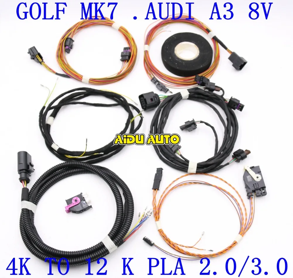 Авто парковка PLA 2,0/3,0 4K до 12K установка жгута провода для VW Golf MK7 Audi A3 8V