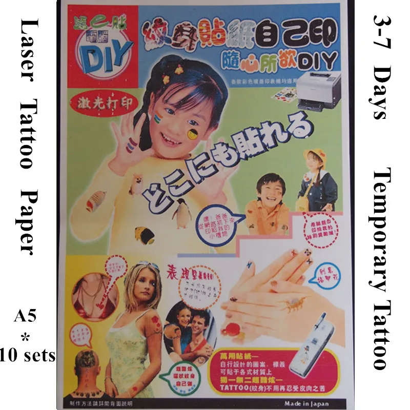 10Setslot Laser Temporary Tattoo Stitcker Transfer Design Paper A5 Size White Color Art Waterproof Henna Diy huismerk kopen in de aanbieding 10Setslot Laser Temporary Tattoo Stitcker Transfer Design Paper A5 Size White Color Art Waterproof Henna Diy huismerk kopen in de aanbieding