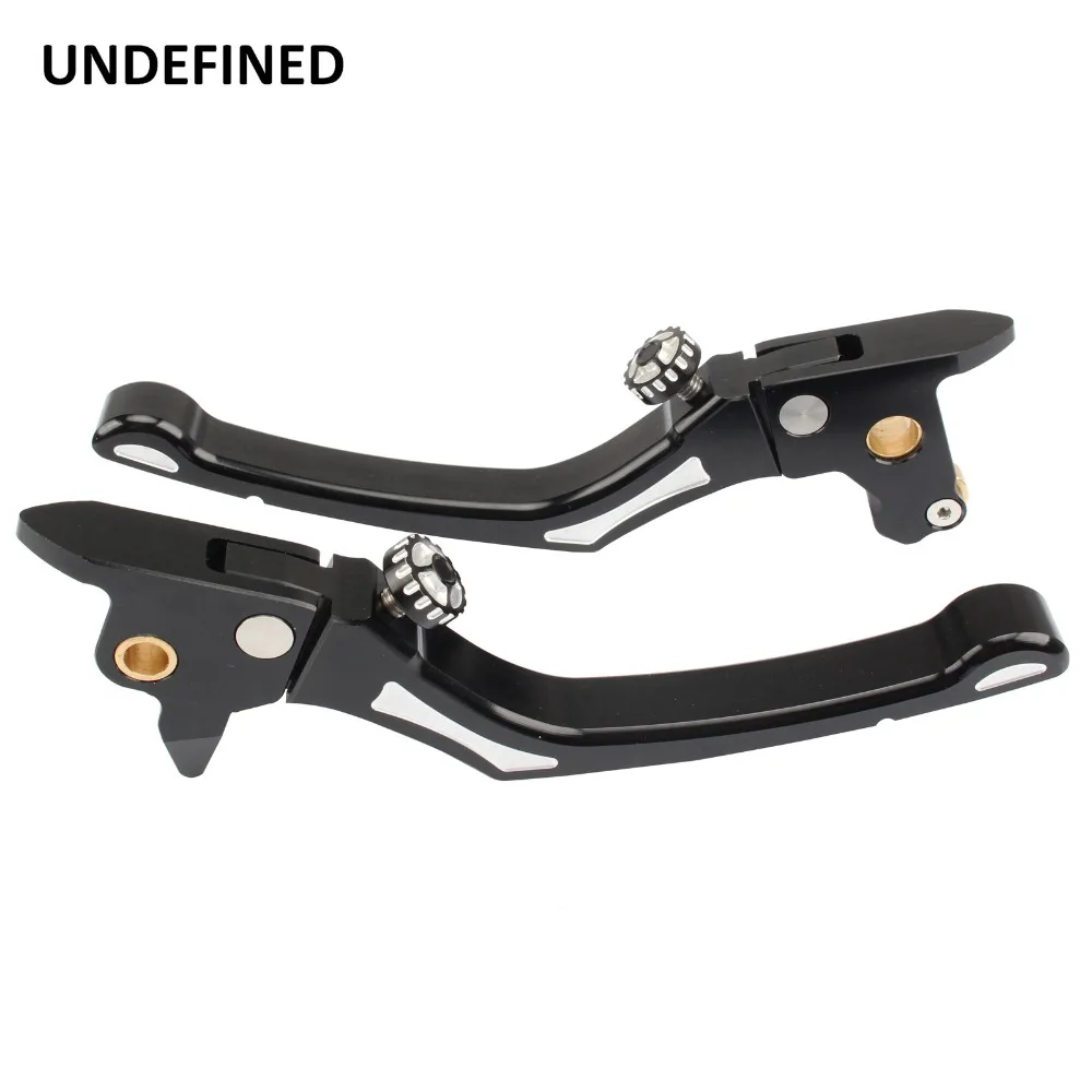 Negro ajustable Freno embrague palancas Mango para Harley Touring calle Electra Glide FLHT FLHX CVO 2014-2017 Freno moto