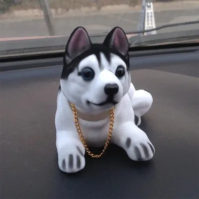 Car Interior Decoration Simulation Dog Shaking Head Ornaments font b Accessories b font Swing Dog Doll