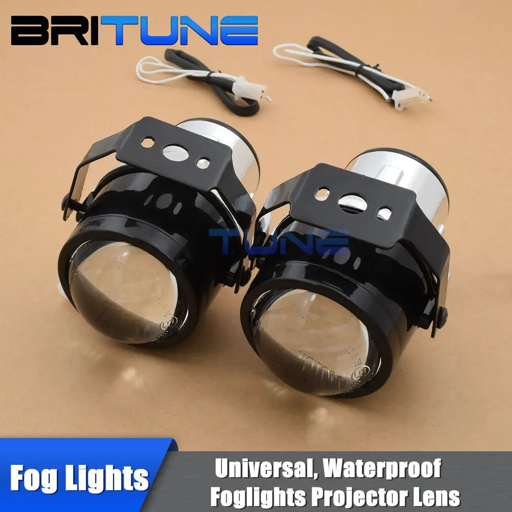 

2.5 inch Universal HID Bixenon/Single Beam Xenon Fog Lights Projector Lens Bifocal Driving Lamps Retrofit diy Waterproof H11