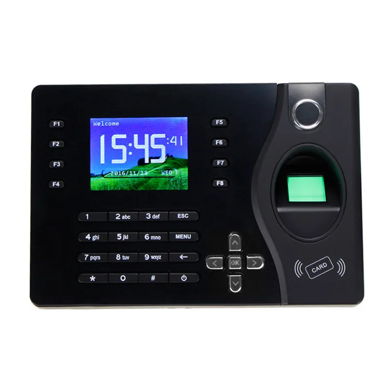

A-C081 Realand Fingerprint Recorder Employee Time Attendance Machine Black Color Design Attendance System With Free Software
