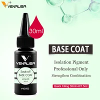 Venalisa Refillment 30ml High Quality Nail Art Soak Off UV/LED No Wipe Top Coat Base Coat Builder Nail Gel Matt Tempered TopCoat 2