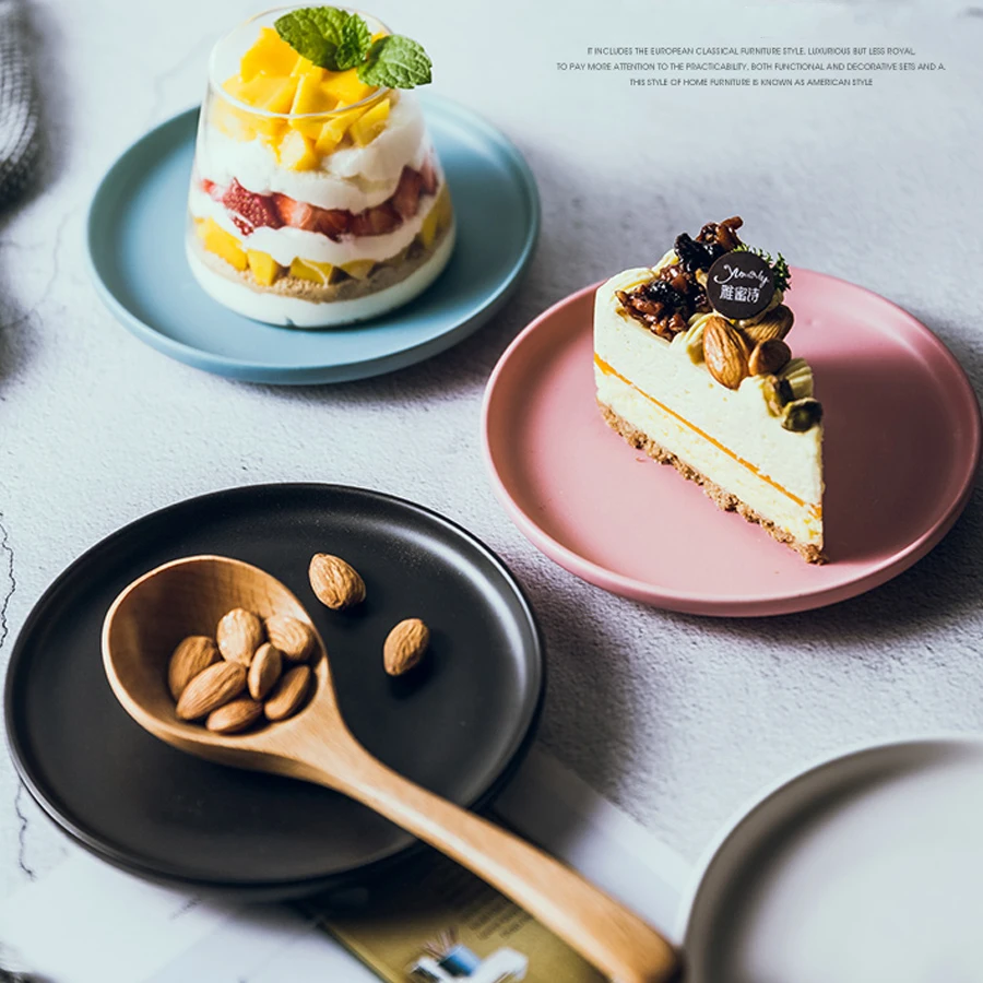 MUZITY керамические прочные тарелки современный стиль фарфор круглой формы десерт или конфеты блюдо 6 дюймов