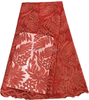

Latest summer style faddish Embroidered leaf design french lace,fast delivery cheap high quality African cord lace fabric