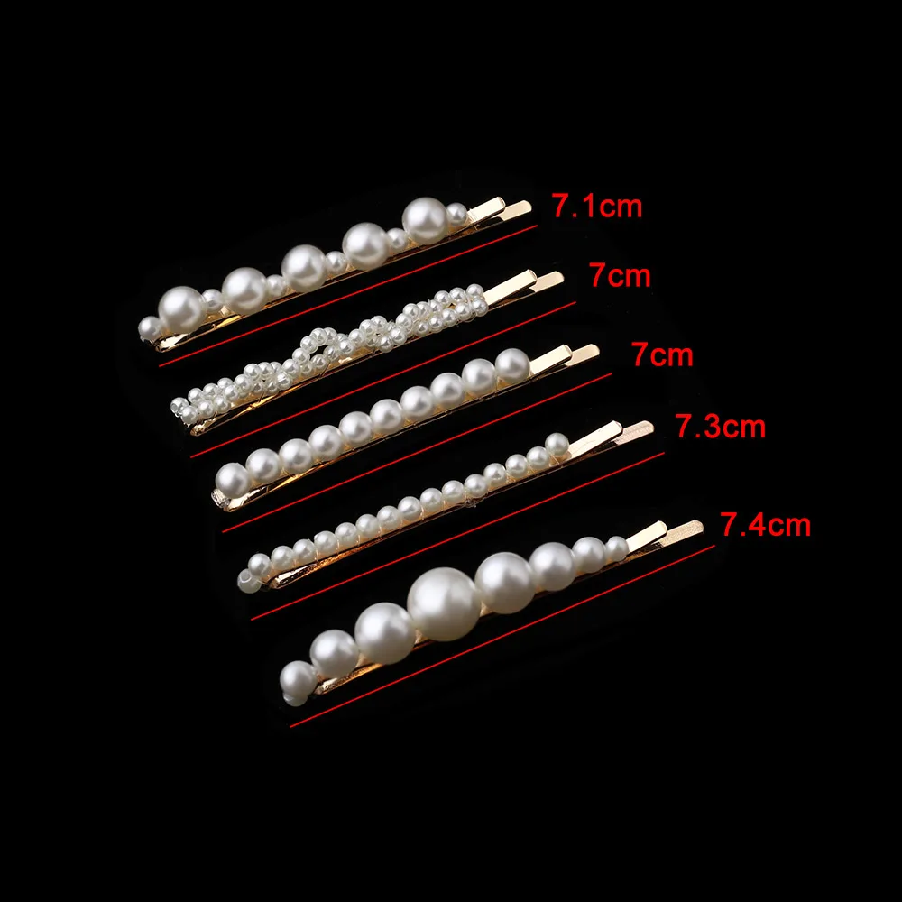 5 шт./лот, большие и маленькие заколки для волос с имитацией жемчуга, заколки для волос для женщин, модные украшения для волос, простые заколки,, заколки для волос
