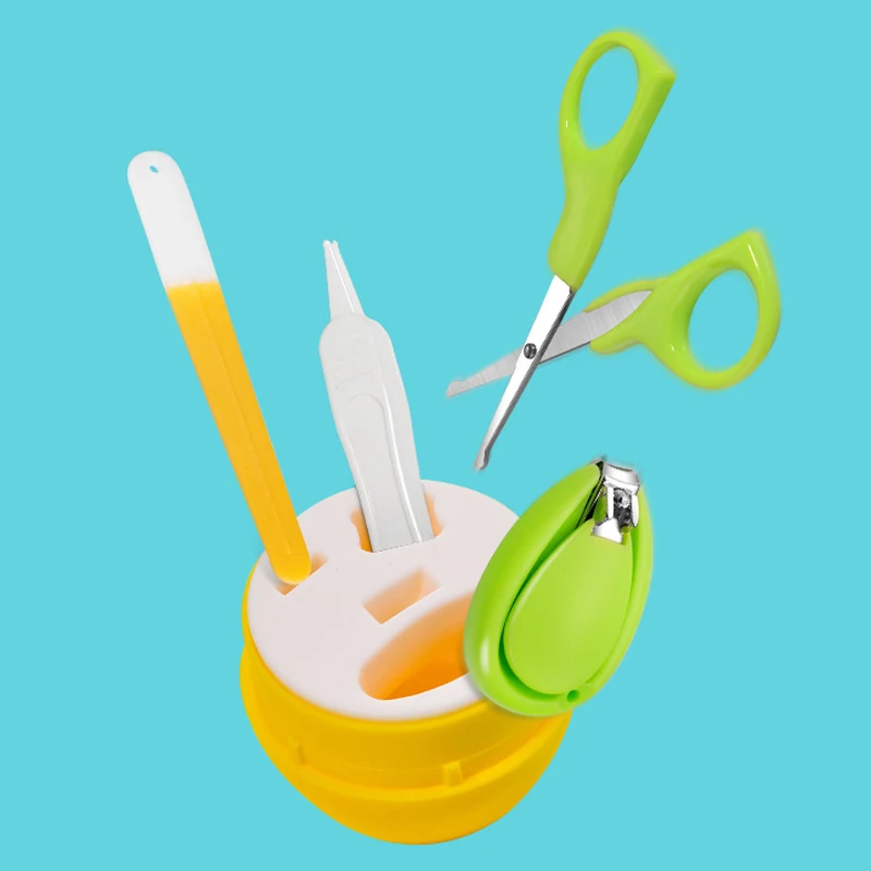 Cute Baby Healthcare Kits Cartoon Animal Infant Nail Care Set Finger Trimmer Cutter Nail Scissors Nail Clippers for Travel