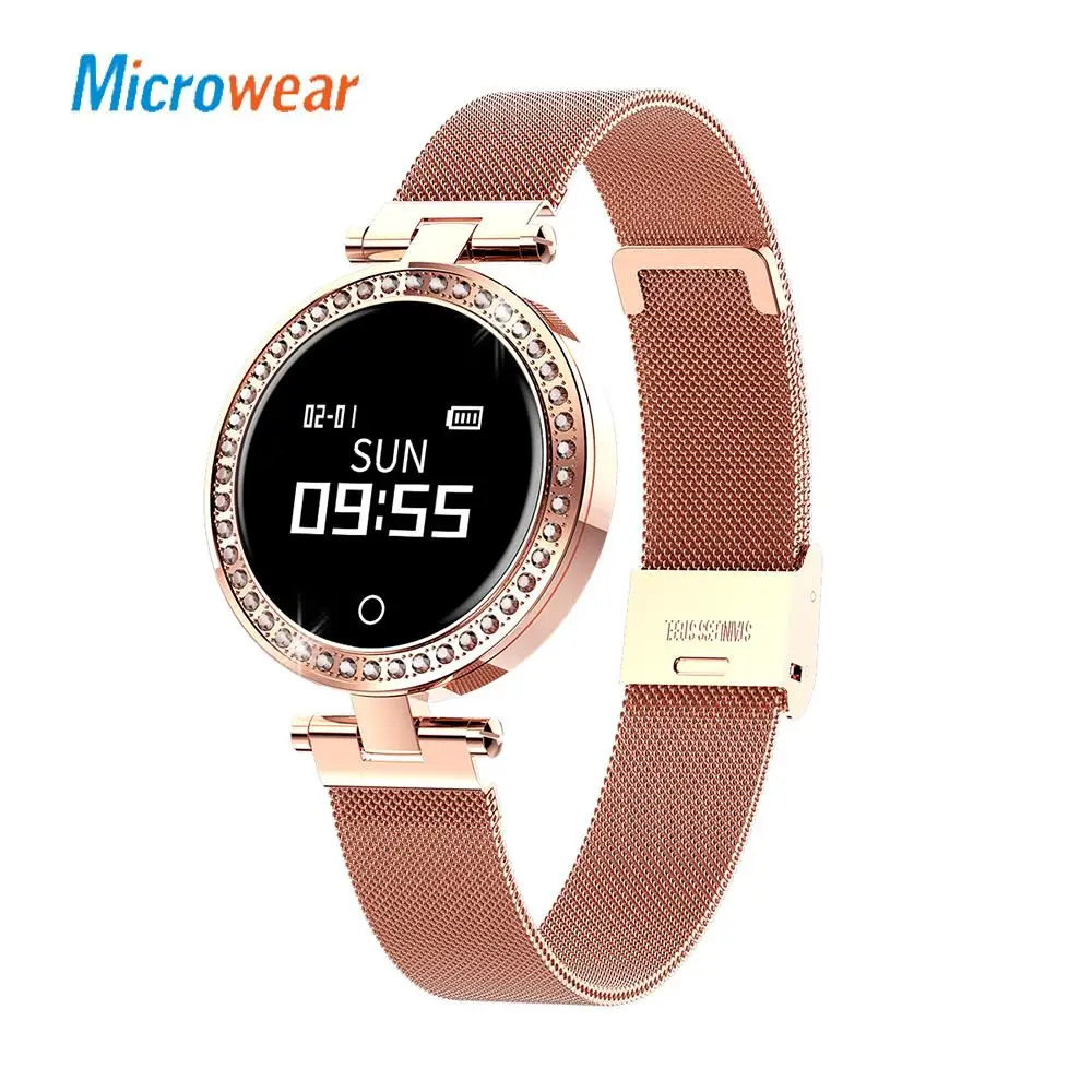 

Microwear X10 Women Smart Watch IP68 Waterproof Heart Rate Blood Pressure Sleep Clock Timer Fitness Fashion Female Smartwatch
