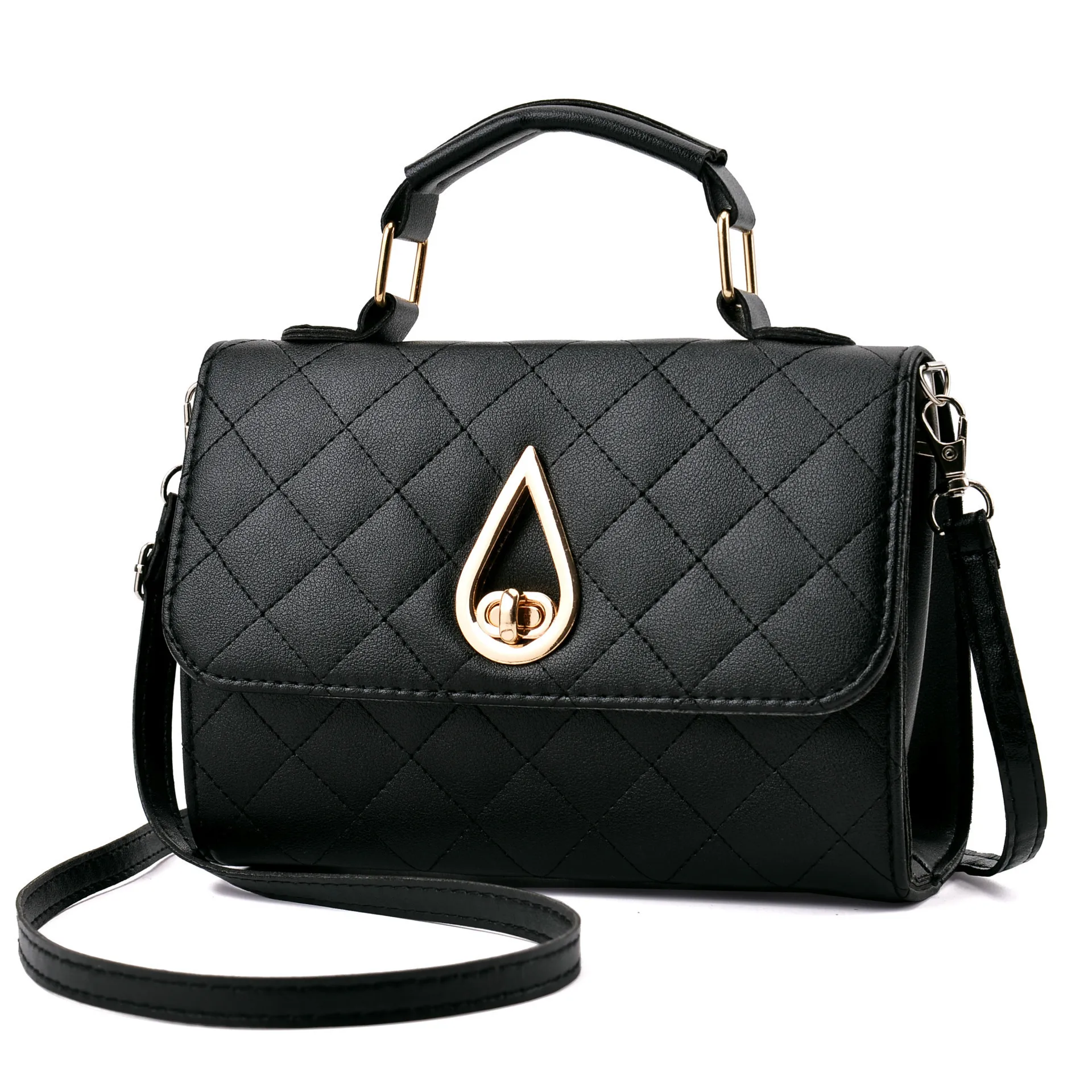 

Mini Leather Crossbody Bags For Women 2019 Black Chain Shoulder Messenger Bag Lady Travel Purses Handbags Cross Body Bag Handbag