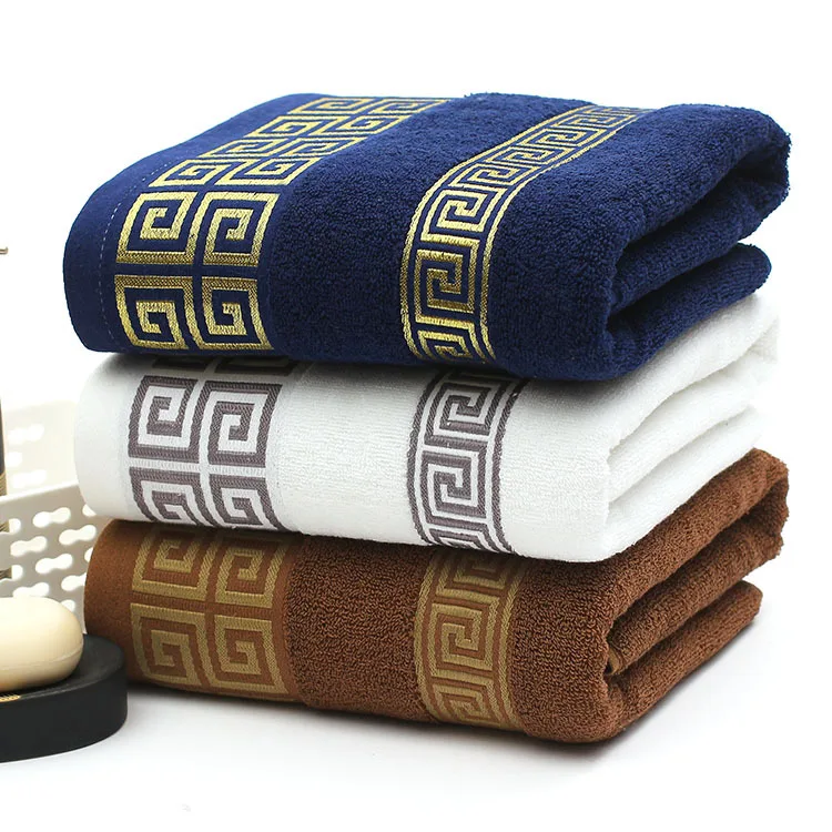 Adult Embroidered Cotton Towels Absorb Water Bath Sheet Towel Bathroom Beach S 