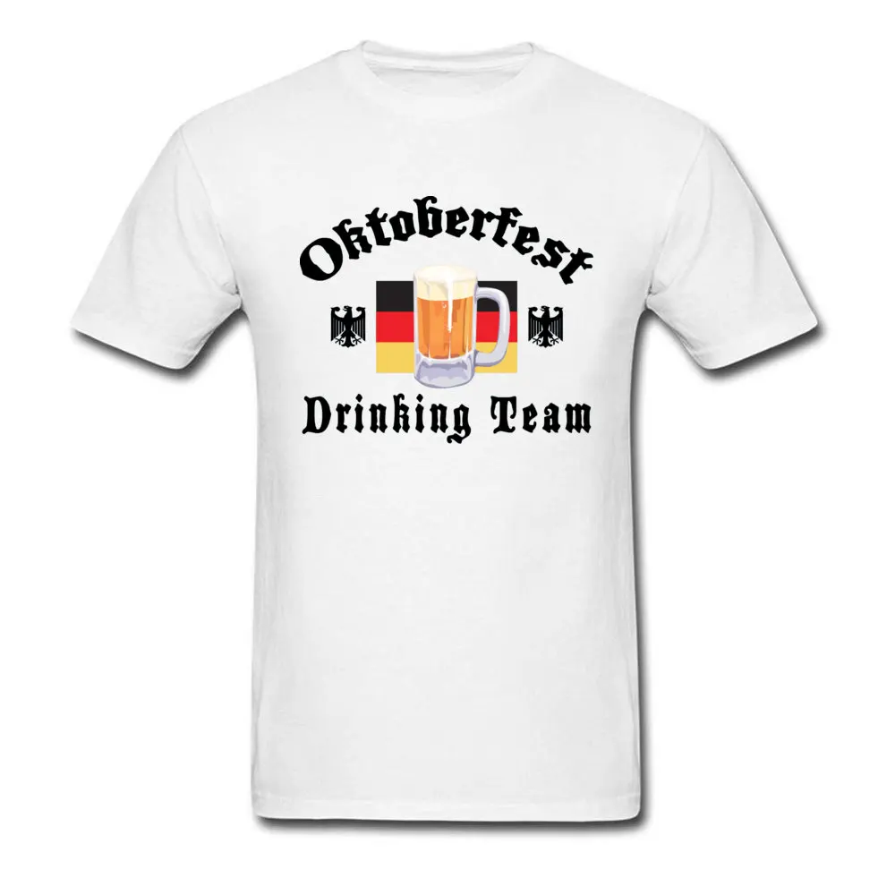  comfortable Tops Shirt Discount Short Sleeve Mens T-shirts TpicOriginaltitle Print Lovers Day Tops T Shirt Crew Neck Oktoberfest Drinking Team 5216 white