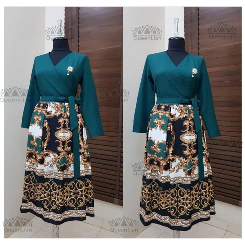 

Dashiki African Dresses For Women 2019 Traditional Print Clothing Long Sleeve For Women(ZC06#)