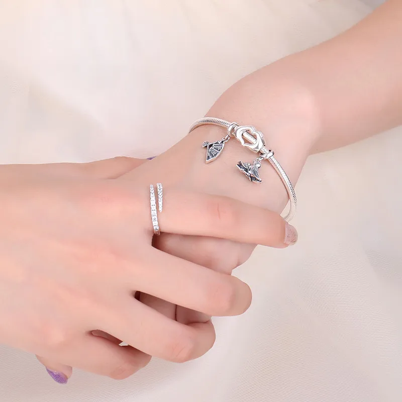 JewelryPalace 925 пробы серебро рука к руку сердце Шарм Бусины Fit Браслеты для женщин ювелирные украшения Лидер продаж