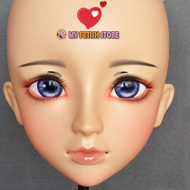 (Jun-02) feminino doce menina resina meia cabeça