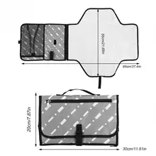 Портативный детские пеленки Подгузники пеленальный коврик с сеткой мешок младенческой Водонепроницаемый Складная моющиеся игровой коврик для новорожденных Baby Care