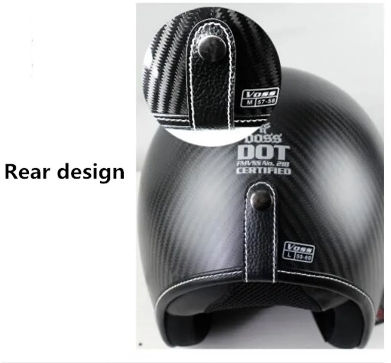 Шлемы из углеродного волокна, мотоциклетный шлем с открытым лицом, мотоциклетный шлем для мотокросса, Ретро шлем vespa, винтажный шлем casque jet casco Capacete