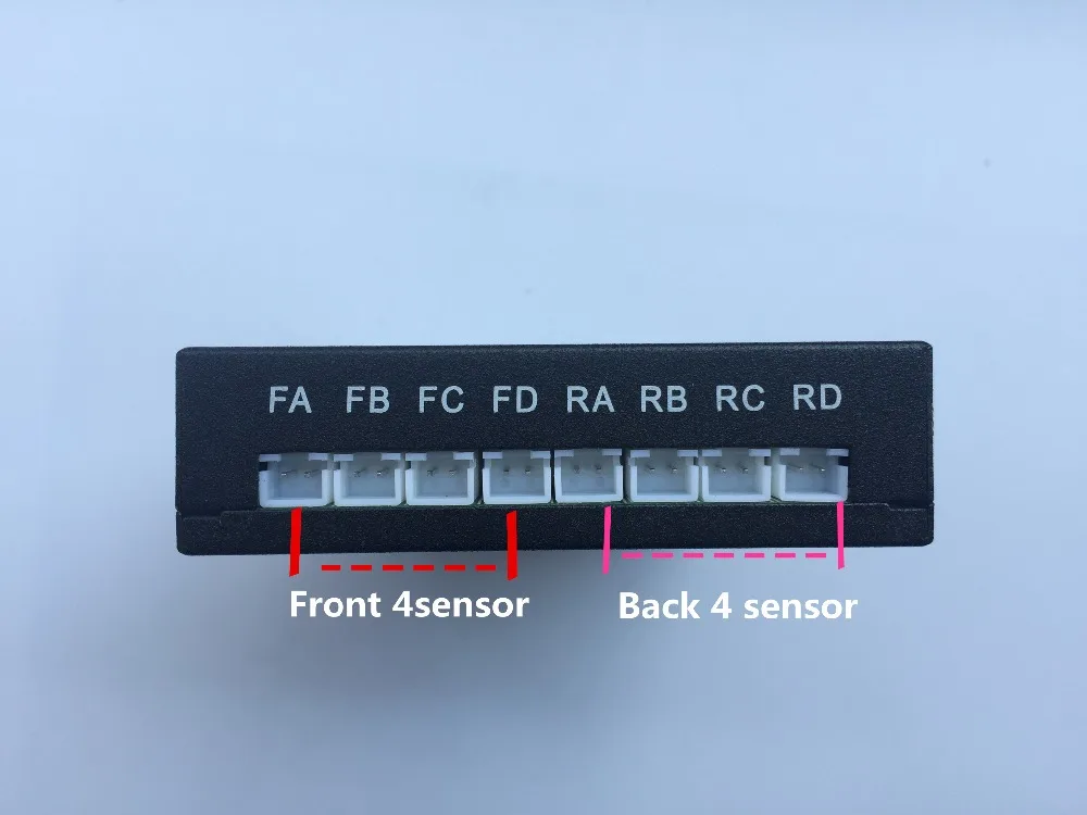 8 Video Parking Sensor Car Vehicle Reverse Backup Radar System with Front Rear Camera Parking System alarm remote control