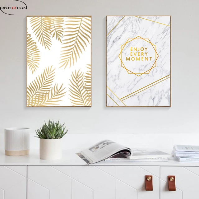 Nordic-Picture-Canvas-Art-Print-Cuadros-Yellow-Leaf-Wall-Art-Canvas-Painting-Wall-Pictures-For-Living.jpg_640x640