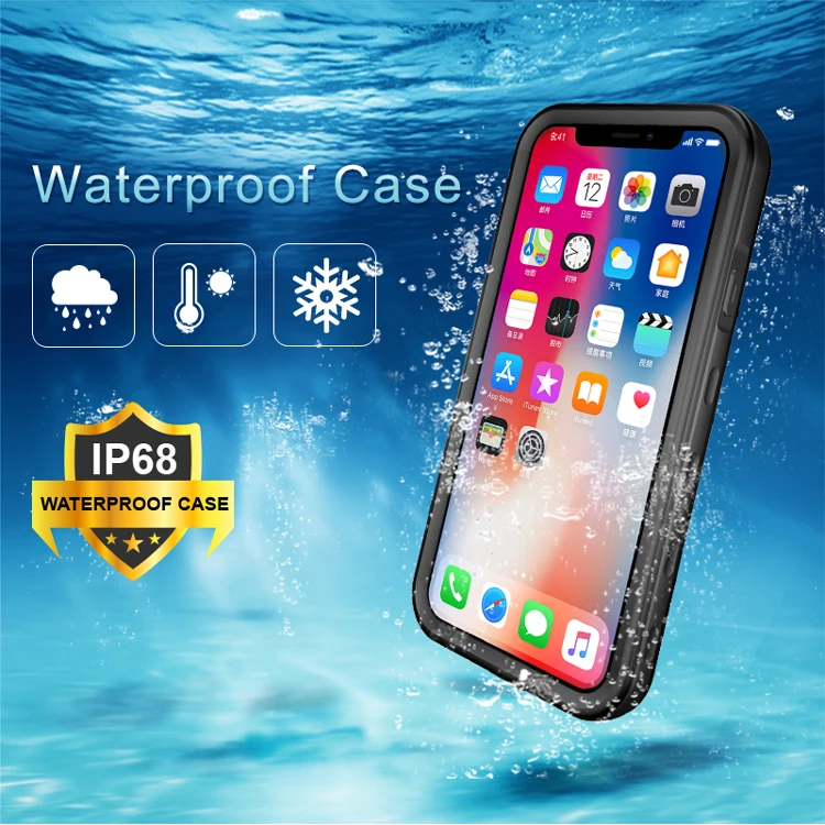 Waterproof Dust Proof clear For iPhone X Xs Max Xr 12 Pro 11 Mini 6s 7 8 Plus Case Shockproof IP-68 Phone Cover Fundas Coque