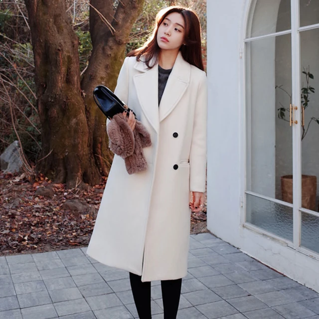 Buy 2017 Korean Style Women Winter Solid Long Straight