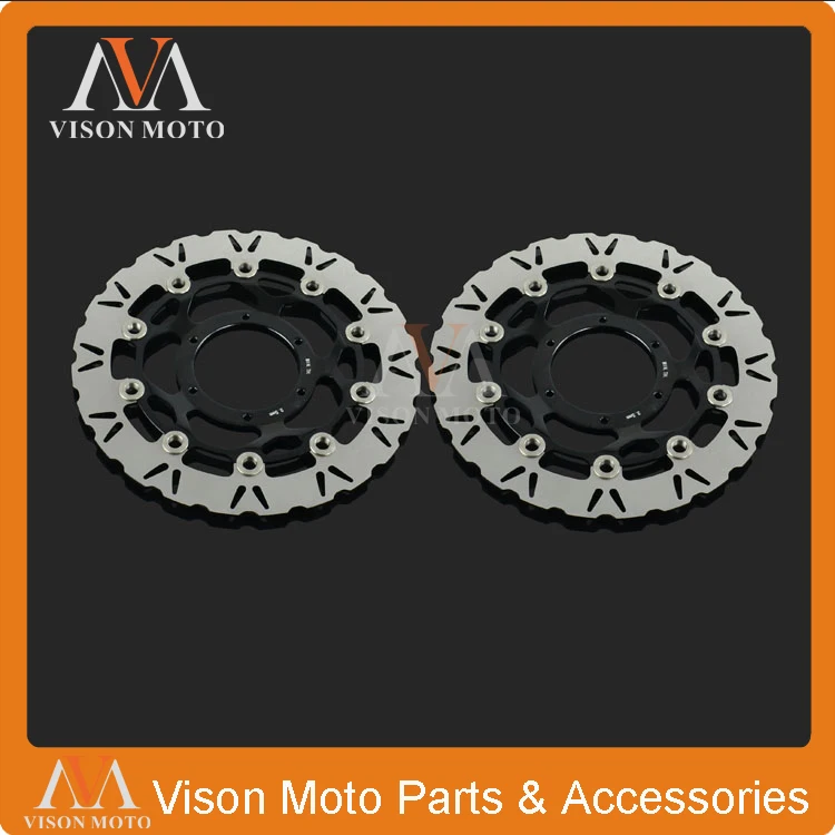 2PCS Front Floating Brake Disc Rotor For Honda CBR600RR 03-14 CBR1000RR 04-05 CB1000R 08-14 CB1300SF 05-09 Super Bol-dor 05-11