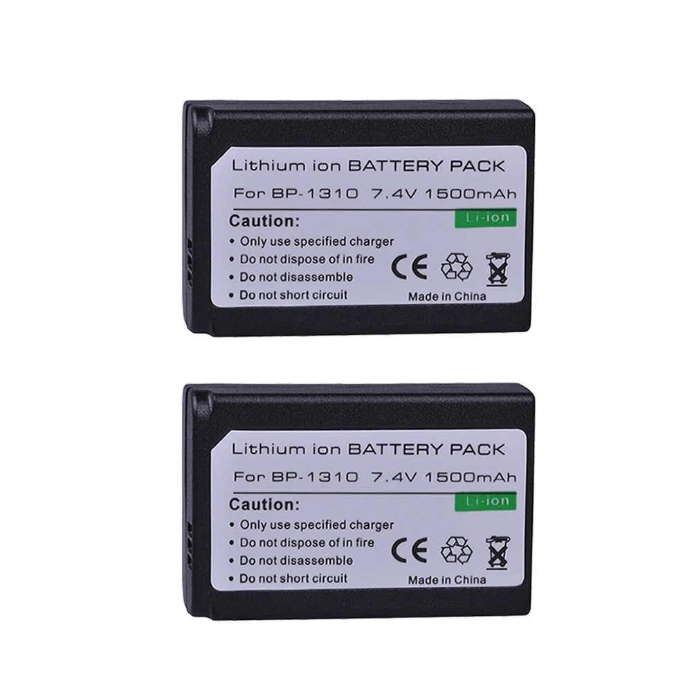 

Tectra 2pcs BP-1310 BP 1310 BP1310 Battery for Samsung NX11 NX20 NX5 NX10 NX100 Camera Battery 1500mAh