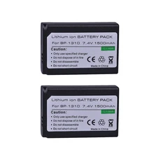 Tectra 2 шт. BP-1310 BP 1310 BP1310 Батарея для samsung NX11 NX20 NX5 NX10 NX100 Камера Батарея 1500 mAh