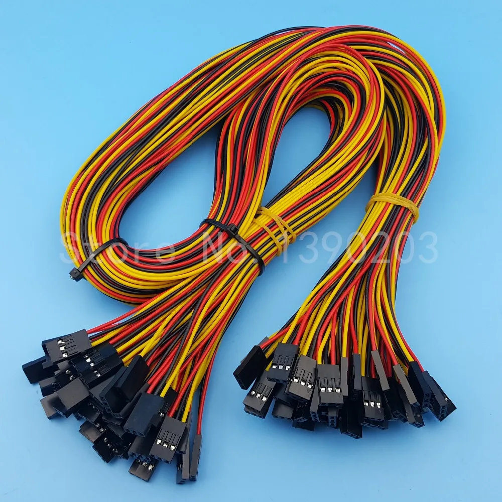 50Pcs 2//3//4pin Female To Female 3D Printer Dupont Jumper 70cm 26AWG Pitch 2.54mm