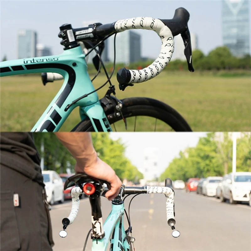 Один велосипед заднего вида 360 градусов, нержавеющая сталь объектив зеркало MTB руль боковая безопасность Заднего Вида Велоспорт велосипед вид зеркало дорога 4az