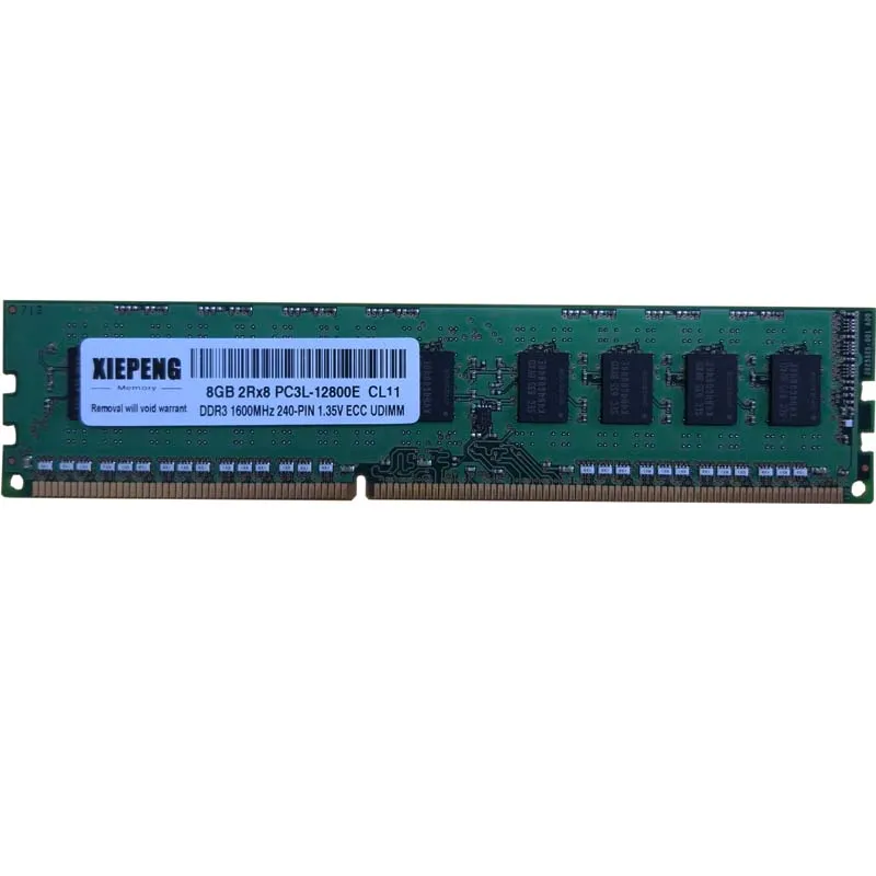 Серверная оперативная Память DDR3L 4 Гб 1600 МГц 8 Гб 2Rx8 PC3L-12800E память 8 ГБ 1600 DDR3L ECC PC3 12800 1,35 в низкое напряжение небуферизированная sd-память