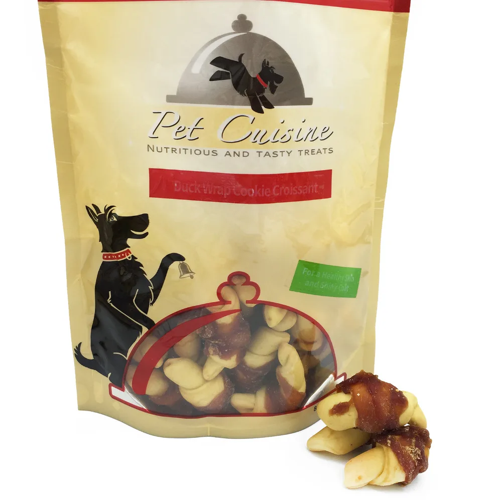 Pet Cuisine Dog Dry Food Puppy Chews Snack Duck Wrap Cookie Croissant 250g*2 Bags | Дом и сад