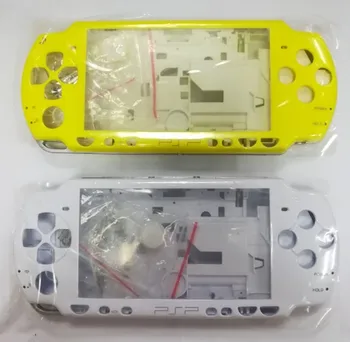 

Yellow White Crystal Color for PSP 2000 PSP2000 Game Console replacement full housing shell cover case with buttons kit
